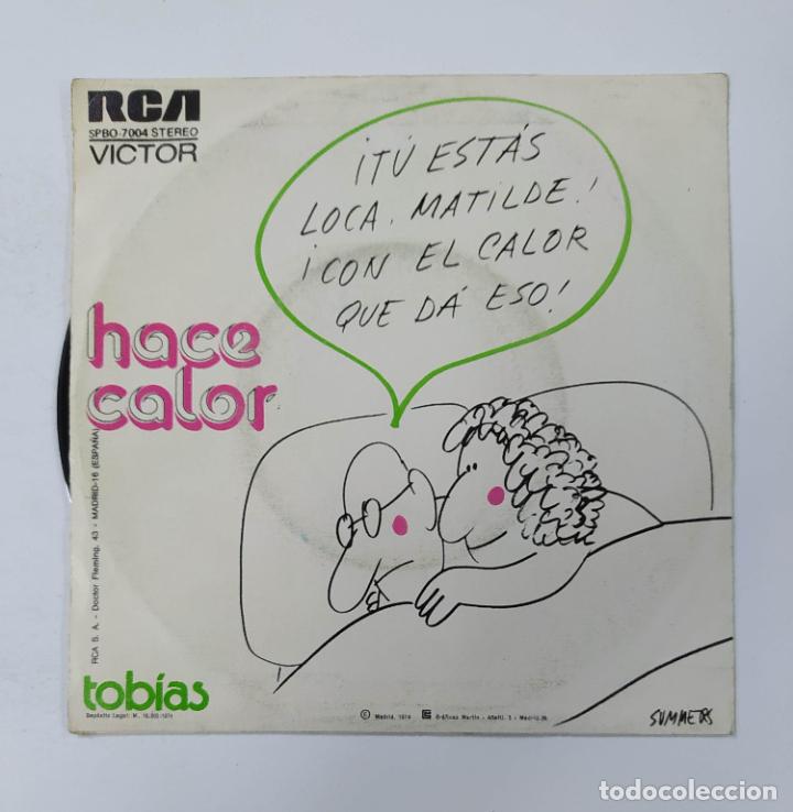 Discos de vinilo: TOBIAS, HACE CALOR. SINGLE. TDKDS3 - Foto 2