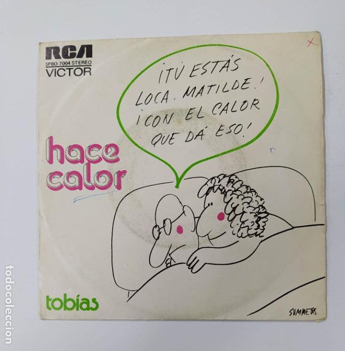 Discos de vinilo: TOBIAS, HACE CALOR. SINGLE. TDKDS3 - Foto 1