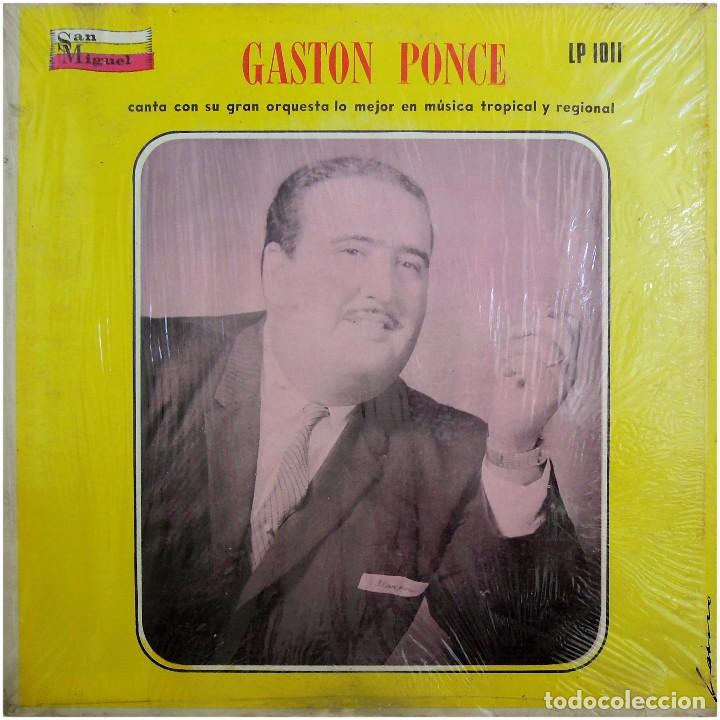 Disques de vinyle: Gaston Ponce - Canta con su Gran Orquesta lo mejor en m&uacute;sica tropical y regional - Lp