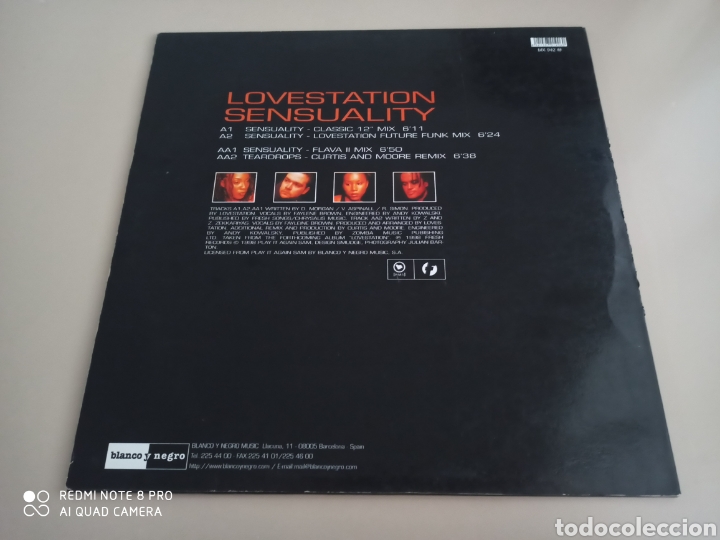 Discos de vinilo: Lovestation - Sensuality (12&rdquo;) - Foto 2
