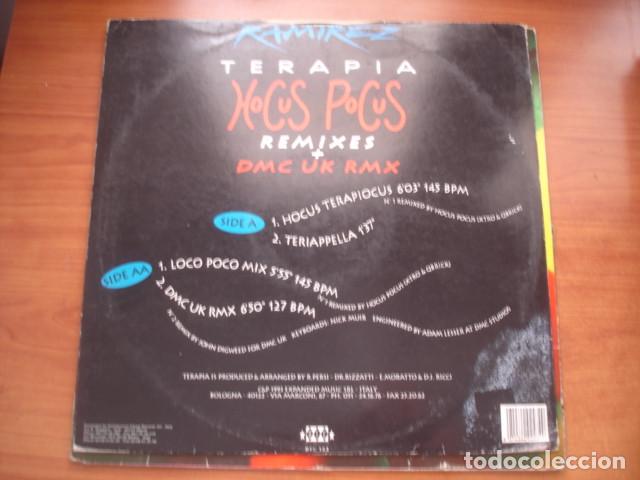 Discos de vinilo: Ramirez Terapia (Hocus Pocus Remixes + DMC UK Rmx) - Foto 2