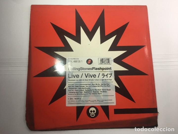Discos de vinilo: DISCO LP ROLLING STONES - FLASHPOINT - 1991 CBS ESPA&Ntilde;A - Foto 3