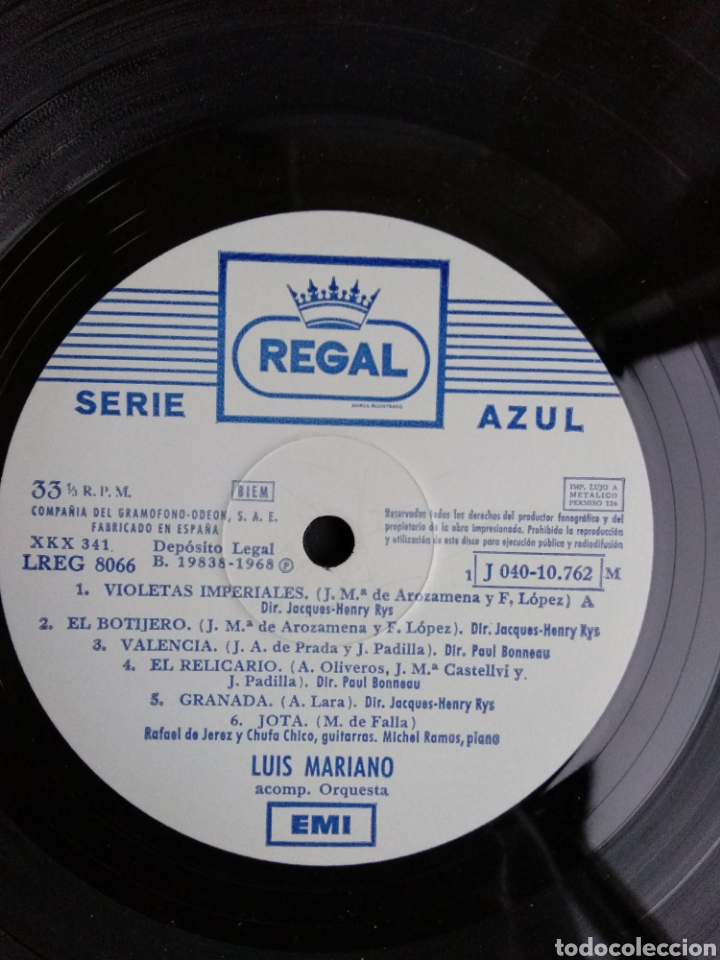 Discos de vinilo: *LUIS MARIANO, EMI, 1968 - Foto 3