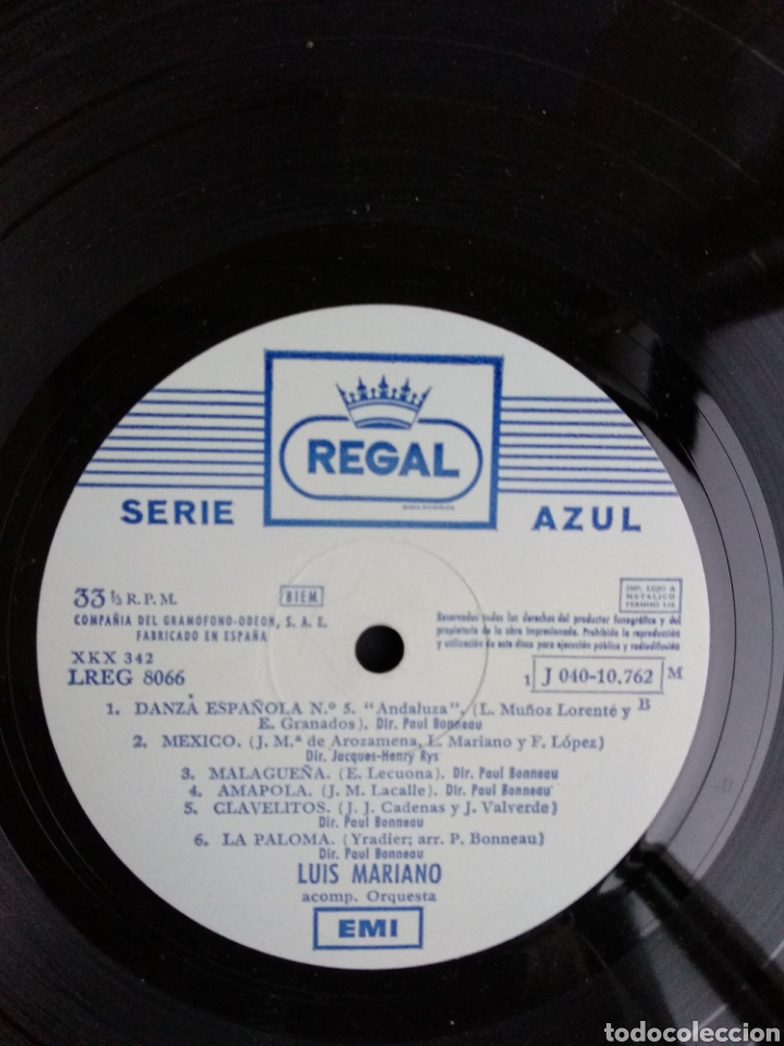 Discos de vinilo: *LUIS MARIANO, EMI, 1968 - Foto 4