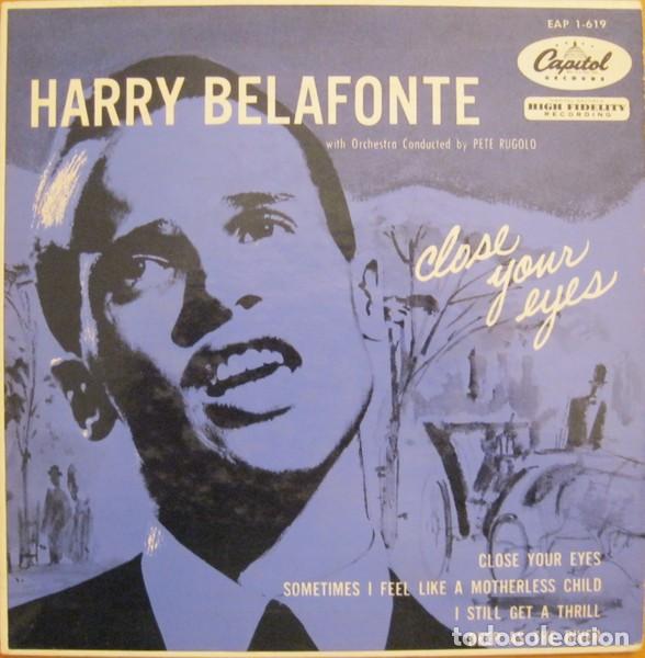 Discos de vinilo: Harry Belafonte &ndash; Close Your Eyes - 1955 - Foto 1