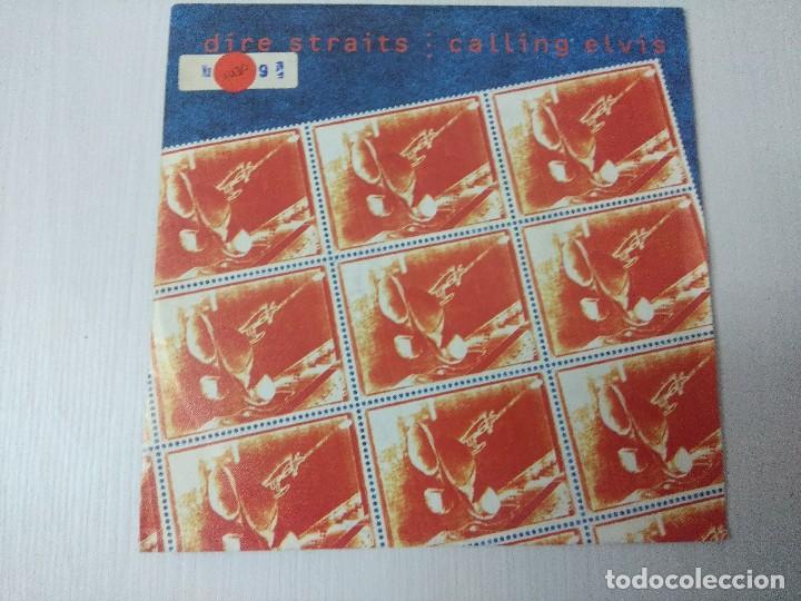 Discos de vinilo: DIRE STRAITS/CALLLING ELVIS/SINGLE. - Foto 1
