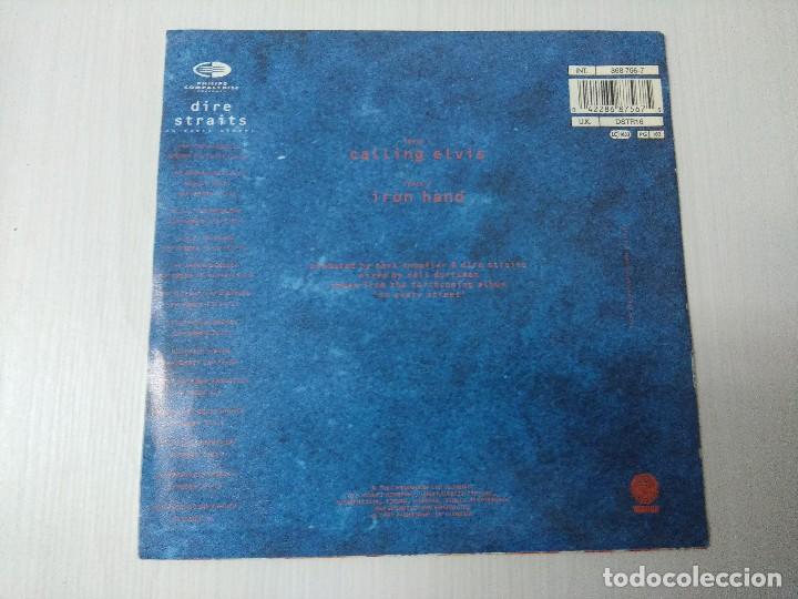 Discos de vinilo: DIRE STRAITS/CALLLING ELVIS/SINGLE. - Foto 3