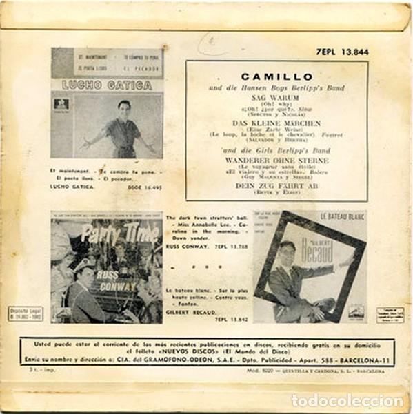 Discos de vinilo: Camillo &ndash; Sag Warum - 1962 - Foto 2