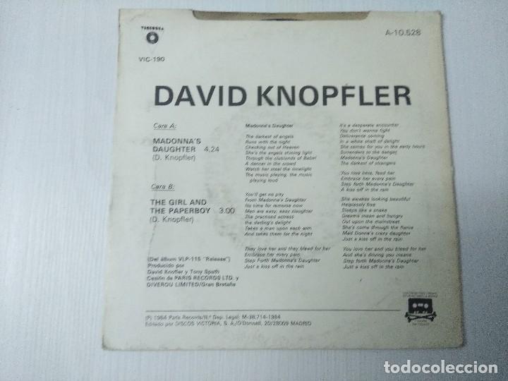 Discos de vinilo: DAVID KNOPFLER/MADONNAS DAUGHTER/SINGLE. - Foto 3