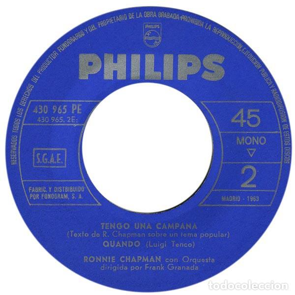 Discos de vinilo: Ronnie Chapman &ndash; Havanaguila - 1963 - Foto 4