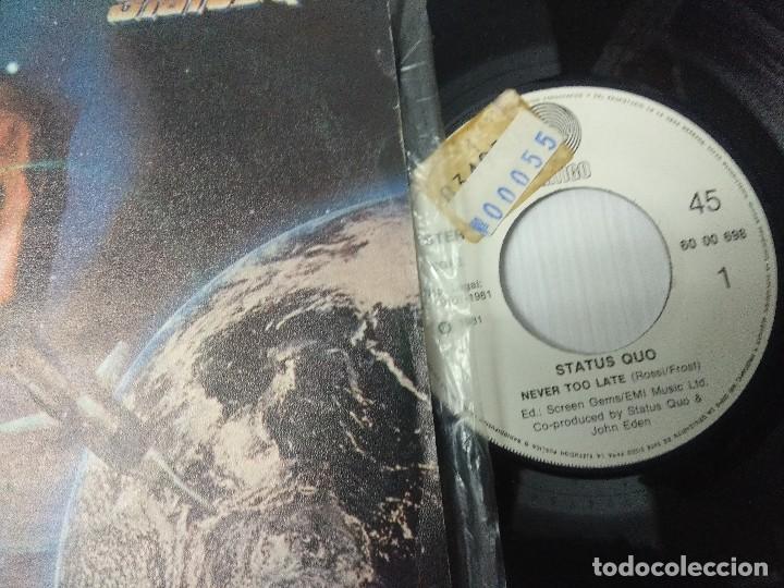 Discos de vinilo: STATUS QUO/NEVER TOO LATER/SINGLE. - Foto 2