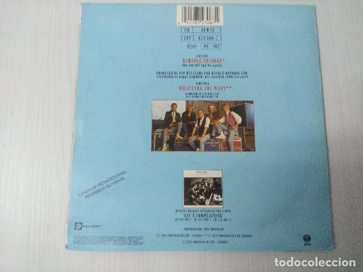 Discos de vinilo: STATUS QUO/BURNING BRIDGES/SINGLE PROMOCIONAL. - Foto 3