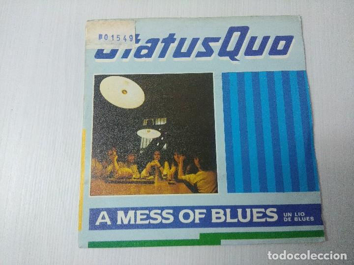 Discos de vinilo: STATUS QUO/A MESS OF BLUES/SINGLE. - Foto 1