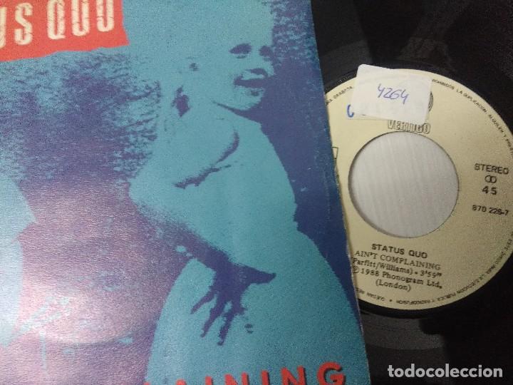 Discos de vinilo: STATUS QUO/AINT COMPLAINING/SINGLE. - Foto 2