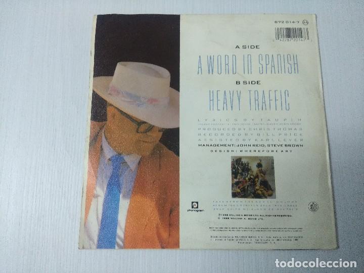 Discos de vinilo: ELTON JOHN/A WORD IN SPANISH/SINGLE. - Foto 3