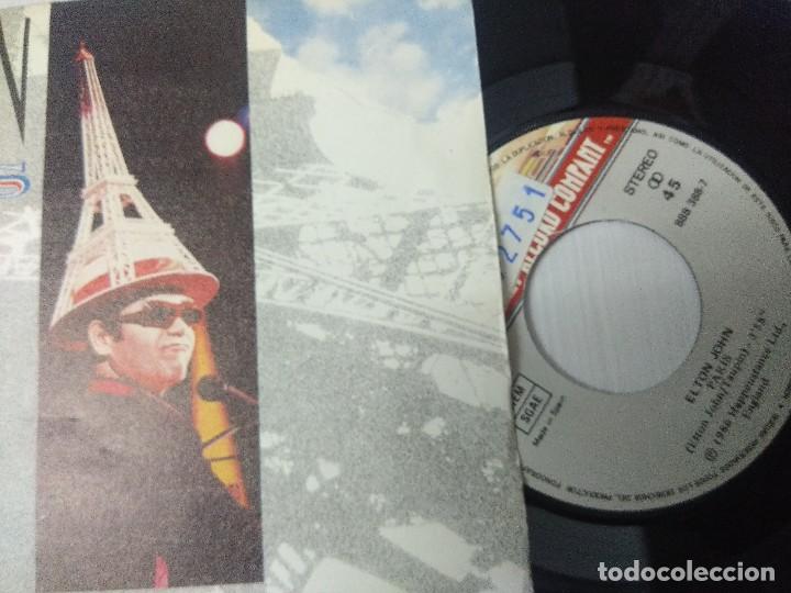 Discos de vinilo: ELTON JOHN/PARIS/SINGLE. - Foto 2
