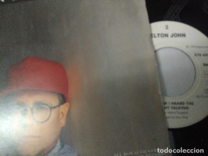 Discos de vinilo: ELTON JOHN/EASIER TO WALK AWAY/SINGLE. - Foto 2