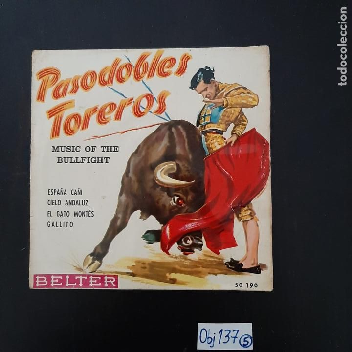Discos de vinilo: Pasodobles toreros - Foto 1