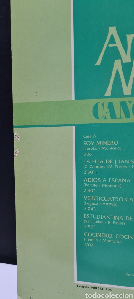 Discos de vinilo: LP. Antonio Molina. Canciones de siempre - Foto 5