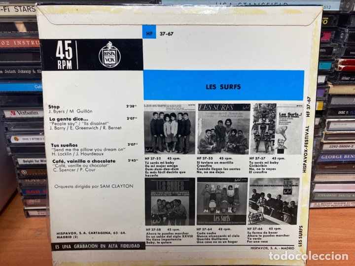 Discos de vinilo: Les Surfs - Stop (7&rdquo;, EP) - Foto 2