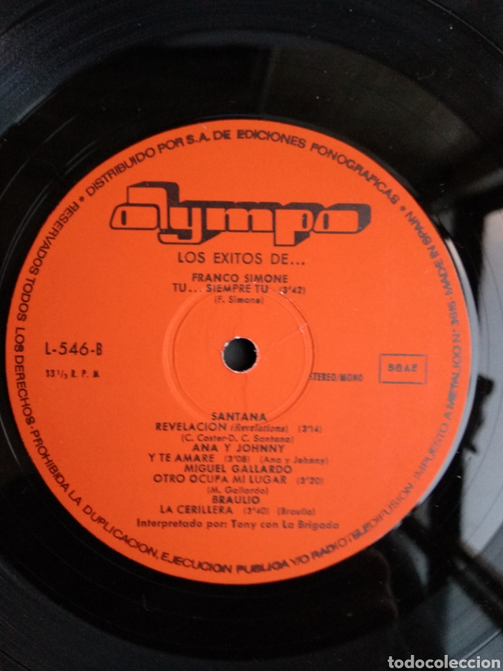 Discos de vinilo: *LOS &Eacute;XITOS DE...OLIMPO, 1977. A1 - Foto 4