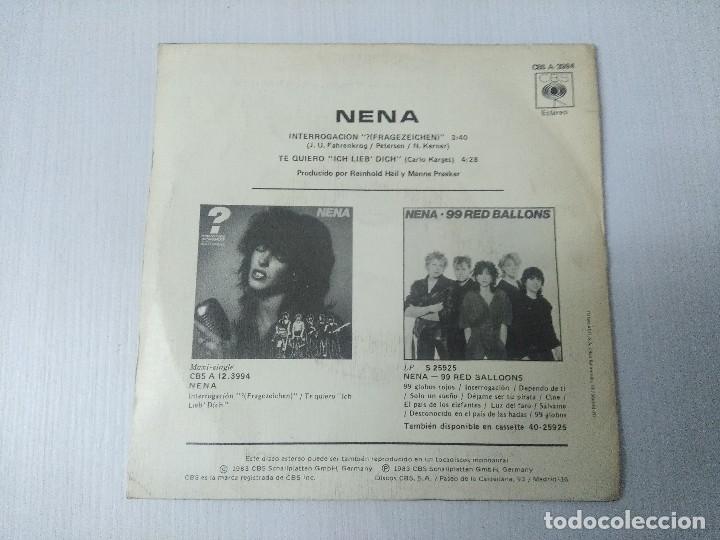 Discos de vinilo: NENA/INTERROGACION/SINGLE PROMOCIONAL. - Foto 3