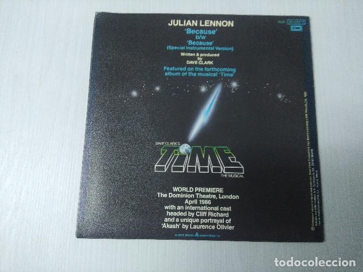 Discos de vinilo: JULIAN LENNON/TIME/SINGLE. - Foto 3