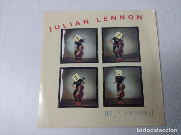 Discos de vinilo: JULIAN LENNON/HELP YOURSELF/SINGLE. - Foto 1
