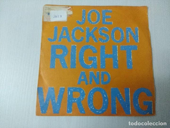 Discos de vinilo: JOE JACKSON/RIGHT AND WRONG/SINGLE. - Foto 1