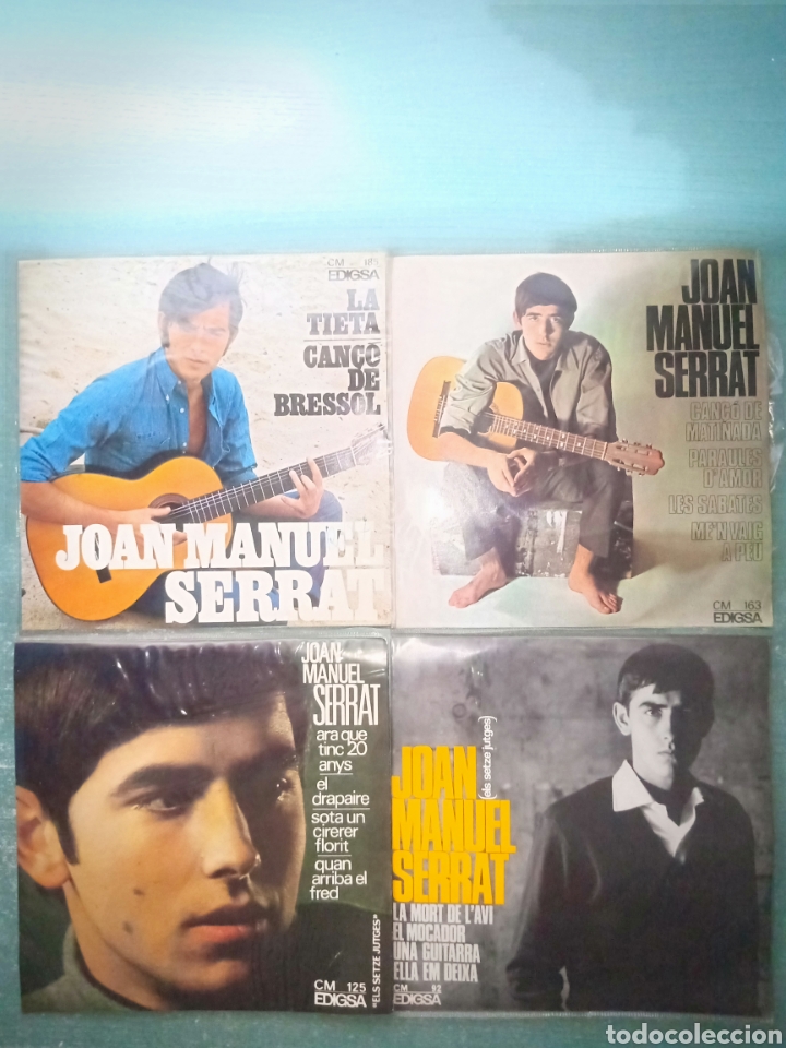 Discos de vinilo: JOAN MANUEL SERRAT 4 SINGLES COMO NUEVOD - Foto 1