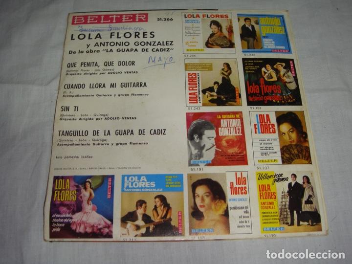 Discos de vinilo: LOLA FLORES Y ANTONIO GONZALEZ - Foto 2