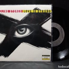 Discos de vinilo: THE ROLLING STONES LOVE IS STRONG SINGLE UK 1994 PDELUXE. Lote 297513333