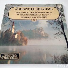 Discos de vinilo: 4 LPS JOHANNES BRAHMS. ENCICLOPEDIA SALVAT DE GRANDES COMPOSITORES. 1982.. Lote 297528203