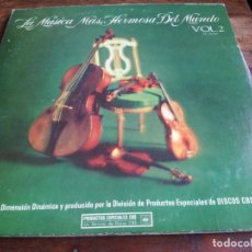 Discos de vinilo: LA MUSICA MAS HERMOSA DEL MUNDO VOL. 2 - TRIPLE LP ORIGINAL CBS HECHO EN COSTA RICA BUEN ESTADO. Lote 297579768