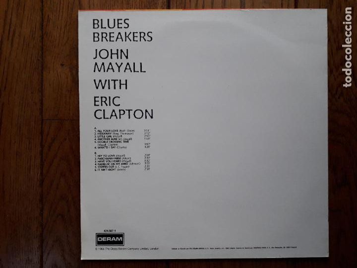Discos de vinilo: Blues breakers / john mayall with eric clapton - Foto 2