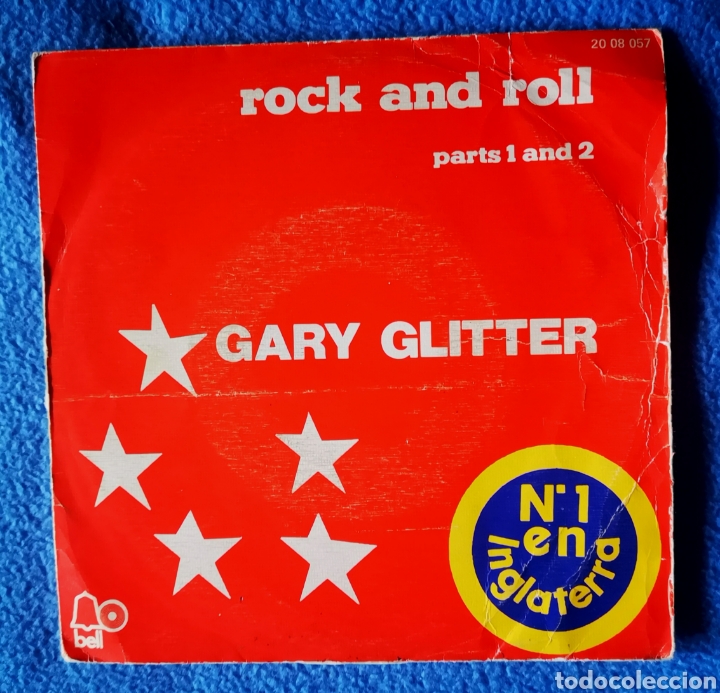 Discos de vinilo: GARY GLITTER - ROCK AND ROLL, PARTE 1 Y 2 - Foto 1