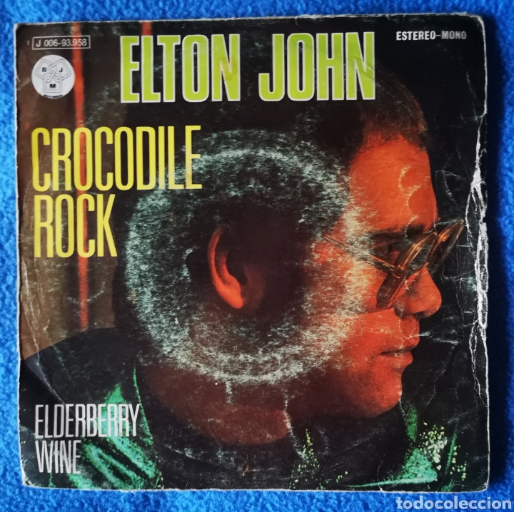Discos de vinilo: ELTON JOHN - CROCODILE ROCK - ELDERBERRY WINE - Foto 1