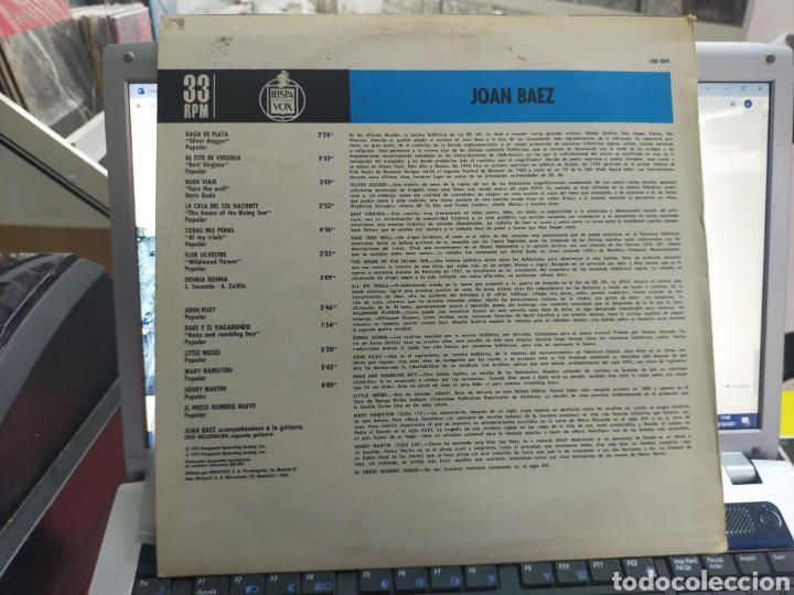 Discos de vinilo: Joan B&aacute;ez LP Espa&ntilde;a 1983 - Foto 2