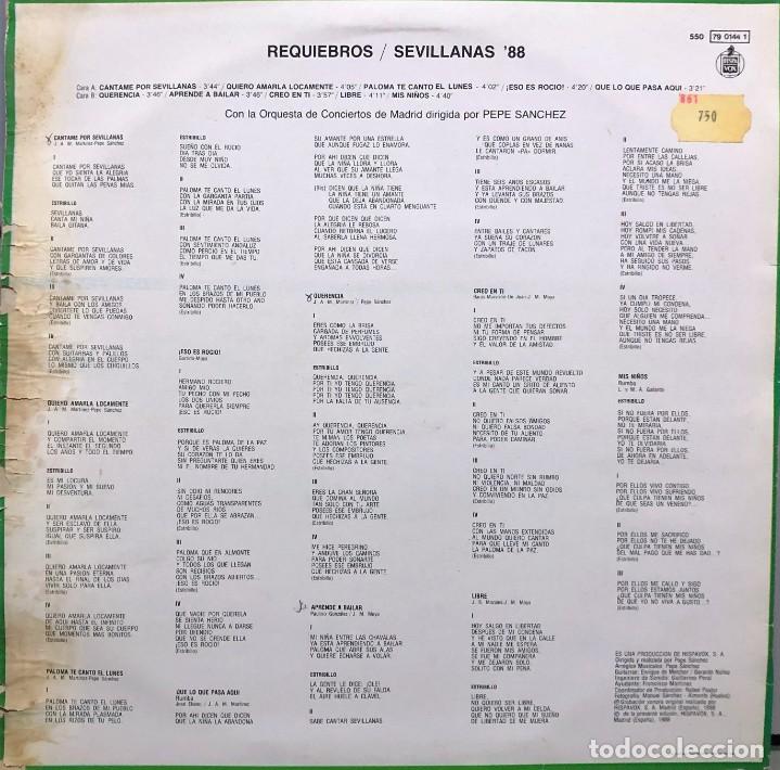 Discos de vinilo: Requiebros &ndash; &rdquo;Viaje Con ...&rdquo; LP 1988 - Foto 2