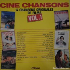 Discos de vinilo: CINE CHANSONS.14 CHANSONS ORIGINALES DE FILMS VOL. 1