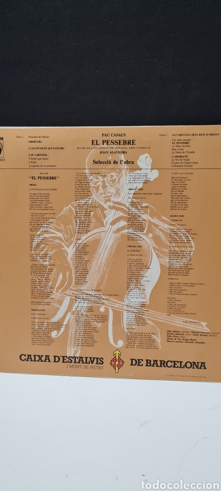 Discos de vinilo: LP. Pau Casals. El Pessebre. - Foto 4