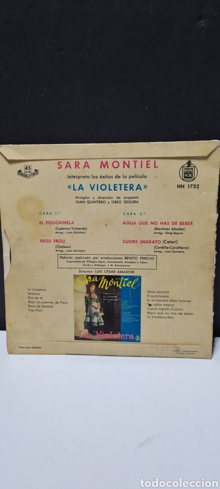 Discos de vinilo: Sara Montiel. La Violetera. - Foto 5