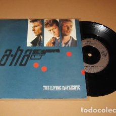 Discos de vinilo: A-HA - THE LIVING DAYLIGHTS - SINGLE - 1987. Lote 297801263