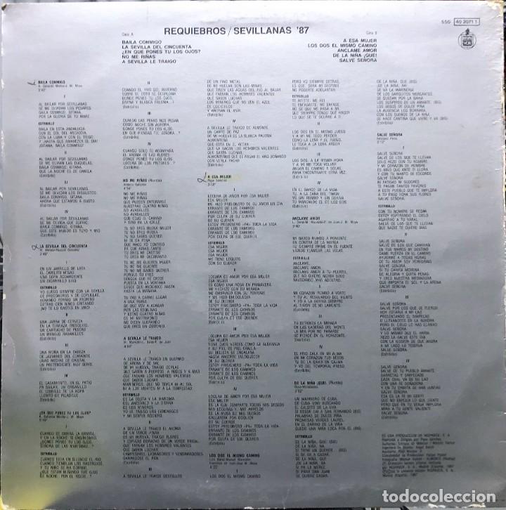 Discos de vinilo: Requiebros &ndash; A Esa Mujer - LP - 1986 - Foto 2