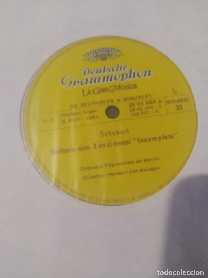 Discos de vinilo: 4 LP VINILO LA GRAN M&Uacute;SICA DE BEETHOVEN A SCHUBERT - Foto 8