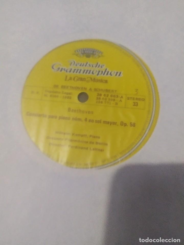 Discos de vinilo: 4 LP VINILO LA GRAN M&Uacute;SICA DE BEETHOVEN A SCHUBERT - Foto 9