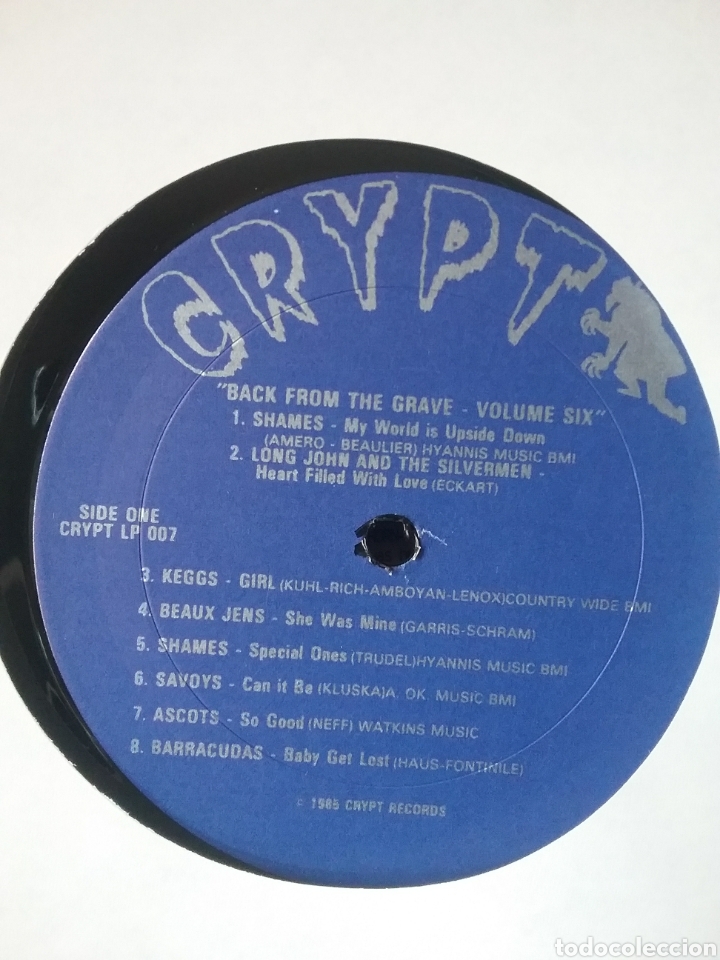 Discos de vinilo: BACK from the GRAVE Vol. 6 CRYPT Records 1986 - Foto 6