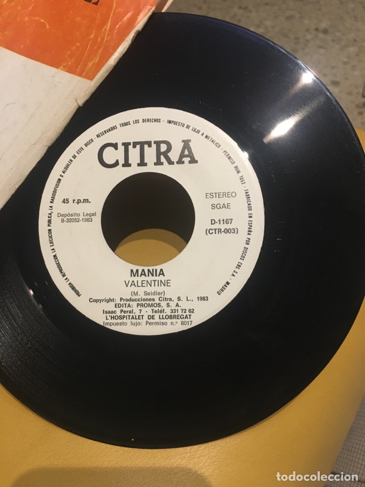 Discos de vinilo: Man&iacute;a valentine - Foto 3