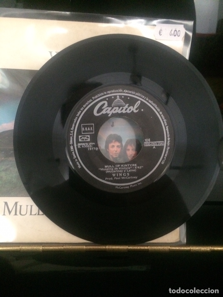 Discos de vinilo: WINGS. Mull Of Kintyre. - Foto 3