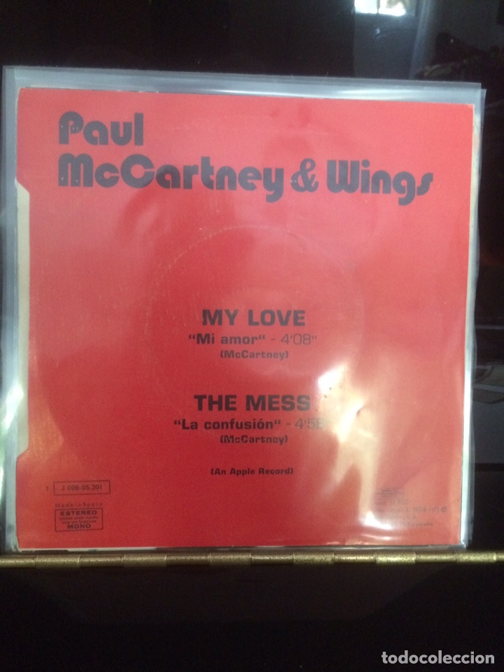 Discos de vinilo: PAUL McCARTNEY & WINGS. My Love. - Foto 2